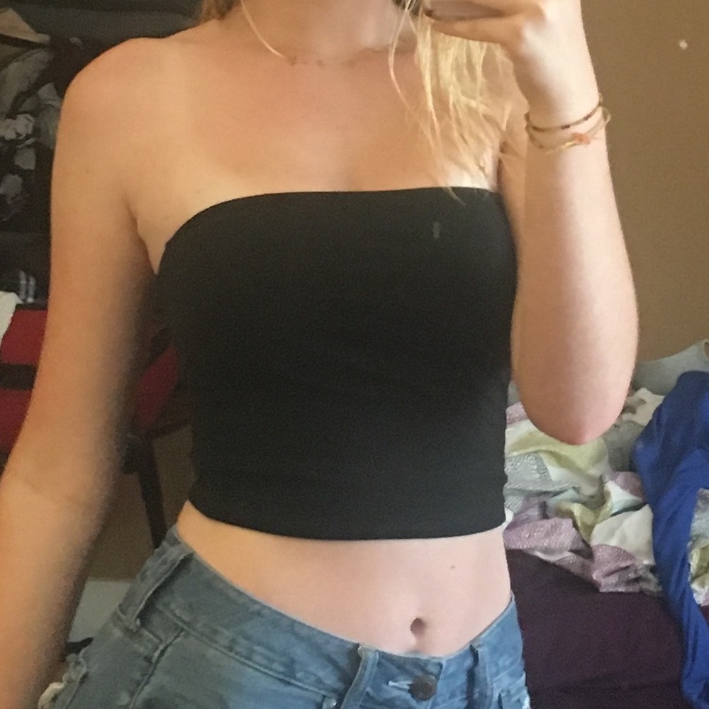Black tube top